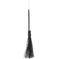 Gallerie II 19" Decorative Halloween Glitter Witch Broom, Assortment Of 2