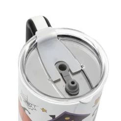 Bioworld Halloween Scary Icons 40 Oz White Stainless Steel Tumbler With Handle -Halloween Costume Store GUEST 010ac6e8 9992 42a6 b793 e9e387295cab