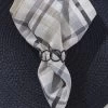 Split P Circles Links Black Napkin Ring Set Of 4