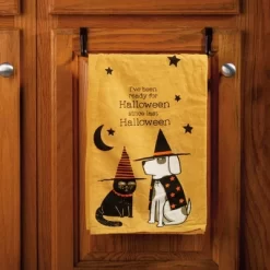 Primitives By Kathy Ready For Halloween Kitchen Towel - 28" X 28"