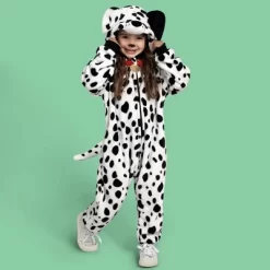 Joyfy Kids Halloween Dalmatian Jumpsuit Pajama , Puppy Jumpsuit For Child Halloween Cosplay Costume Sleepwear-3T -Halloween Costume Store GUEST 03d55c36 9bd0 423c 8e76 ec8292807a6c