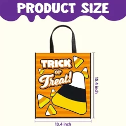 Joyfy Halloween Party Favors 3PCS Large See Through Tote Bags With Handles Trick Or Treat Bag Party Supplies For Candies Biscuits Cards 22.5" X 13.75" -Halloween Costume Store GUEST 040c3cf9 fbaf 4049 a0b6 64dd7dee6dc9