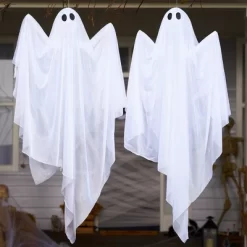 Joyfy 47” Halloween Hanging Ghost Outdoor Decoration, Flying Ghosts With Warm LED Light Party Decor Prop For Front Yard Patio Garden 2 Pack -Halloween Costume Store GUEST 04449ef5 8a34 4992 ae82 6762edfb3e5d