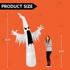 Joyfy 12 FT Halloween Inflatable Outdoor Decoration, Towering Terrible Ghost Inflatable With Built-in LED For Halloween Party Yard Outdoor Decoration -Halloween Costume Store GUEST 04c6c7a2 1f83 4e06 8a47 1f1b60a0bca9