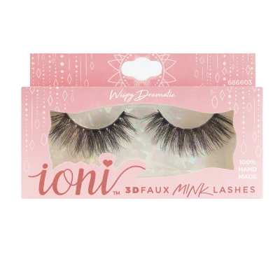 Ioni 3D Faux Mink Lashes XL Wispy Dramatic(Pack Of 6) 2 Ioni 3D Faux Mink Lashes XL Wispy Dramatic(Pack Of 6) - Image 2