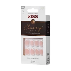 KISS Products Classy French Tip Press-On Fake Nails - Short Oval - Exclusive Only - 28ct -Halloween Costume Store GUEST 063b69da e8e1 4558 89e7 a72b41594053