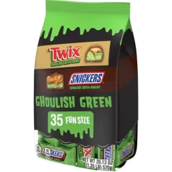 Mars Snickers, Twix Halloween Ghoulish Green Chocolate Candy Fun Size Assortment - 20.13oz/35ct 16 Mars Snickers, Twix Halloween Ghoulish Green Chocolate Candy Fun Size Assortment - 20.13oz/35ct -Halloween Costume Store GUEST 06951fb2 806e 4d39 a0df 16c0d45ae39e