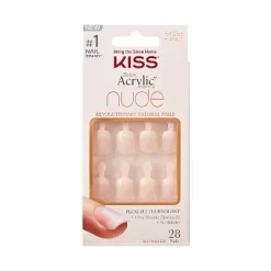 KISS Salon Acrylic Nude French False Nails - Breathtaking - 28ct -Halloween Costume Store GUEST 06ba0e43 5380 4328 96f6 103caa6323c6