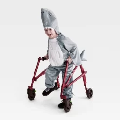 Kids' Shark Adaptive Halloween Costume Jumpsuit - Hyde And EEK! Boutique™ Gray -Halloween Costume Store GUEST 07c3d9a3 5fe8 4dcb a970 0e17d975f115
