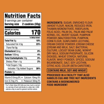 Fall Harvest Pumpkin Cheesecake Sandwich Cookies - 10.6oz - Favorite Day™ 4 Fall Harvest Pumpkin Cheesecake Sandwich Cookies - 10.6oz - Favorite Day™ - Image 4