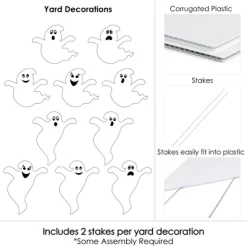 Big Dot Of Happiness Spooky Ghost - Ghost Shape Lawn Decoration Signs - Outdoor Halloween Yard Decorations - 10 Piece -Halloween Costume Store GUEST 0c3f5d49 405f 455b bc16 d6abf93418a4