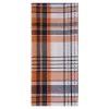 C&F Home Zelda Orange And Black Plaid Halloween Kitchen Towel