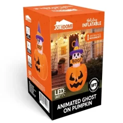 Joyfy 5FT Halloween Inflatables Outdoor Decorations, Animated Inflatable Ghost On Pumpkin With LEDs For Halloween Outdoor Yard Lawn Garden Decoration -Halloween Costume Store GUEST 0c9bbdb7 28bd 49e5 a028 25027cb1c13e