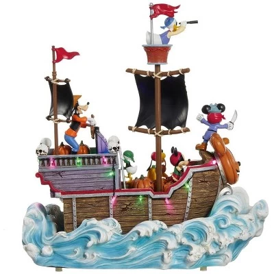 Disney Halloween Animated Pirate Ship With Lights And Music 1 Disney Halloween Animated Pirate Ship With Lights And Music