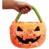Spooky Central Plush Jack-O-Lantern Trick Or Treat Bag For Halloween Party Decorations (10 X 8.75 In)