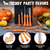 Joyfy 12 Pcs Halloween Pumpkin Carving Kit With Handbag, 12 Stainless Steel Double-sided Sculpting Tools For DIY Kids Party Decor Craft Supplies