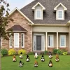 Big Dot Of Happiness Halloween Gnomes - Gnome Lawn Decorations - Outdoor Spooky Fall Party Yard Decorations - 10 Piece