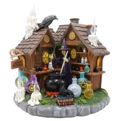 Enchanted Witch Cottage Lighted Figurine, 10" LED Halloween Decor Statue With Cauldrons And Ravens| OrnamentallyYou -Halloween Costume Store GUEST 10a2cd0b 9f68 4049 9d02 31c52ce59ae2