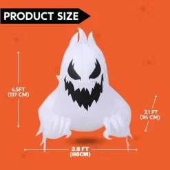 Joyfy 4.5 FT Tall Halloween Inflatable Outdoor Decoration, Inflatable Scary Ghost With Rotating LED For Halloween Window Yard Lawn Outdoor Decoration -Halloween Costume Store GUEST 10adcafb 37f0 4591 8931 f271072c6d46