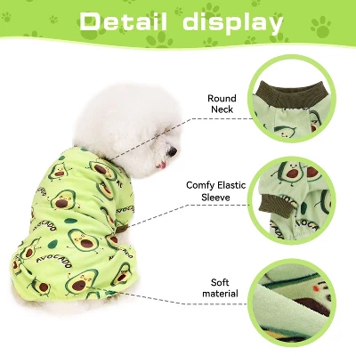 Dog Pajamas Soft Warm VELVET Jumpsuit Cute Animal And Fruit Pet Clothes 2 Dog Pajamas Soft Warm VELVET Jumpsuit Cute Animal And Fruit Pet Clothes - Image 2