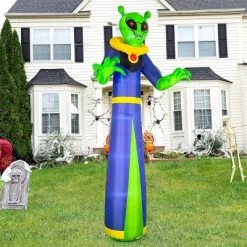 Joyfy 12 FT Giant Halloween Inflatable Outdoor Decoration, Alien Wizard Ghosts With LEDs For Halloween Indoor Outdoor Yard Lawn Garden Decoration -Halloween Costume Store GUEST 12148d06 df45 4eb3 b7c3 f17baf9a1d41
