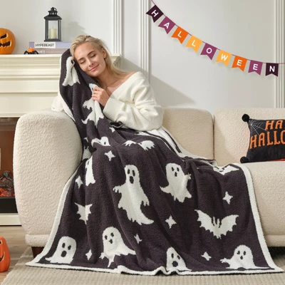Snuggle Sac Ultra-Soft Halloween Throw Blanket, Seasonal Decorative Blanket 50*60" 2 Snuggle Sac Ultra-Soft Halloween Throw Blanket, Seasonal Decorative Blanket 50*60" - Image 2