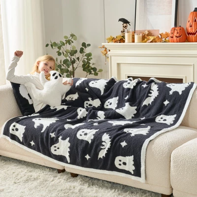 Snuggle Sac Ultra-Soft Halloween Throw Blanket, Seasonal Decorative Blanket 50*60" 3 Snuggle Sac Ultra-Soft Halloween Throw Blanket, Seasonal Decorative Blanket 50*60" - Image 3