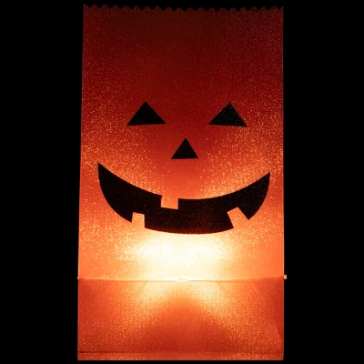 Northlight Lighted Jack-O-Lantern Halloween Outdoor Luminary Pathway Markers - 9.5" - Set Of 3 2 Northlight Lighted Jack-O-Lantern Halloween Outdoor Luminary Pathway Markers - 9.5" - Set Of 3 - Image 2
