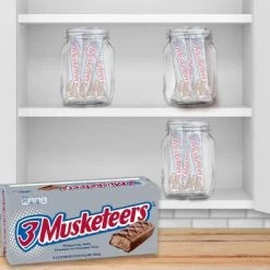 3 Musketeers 12/16/24/36 Pack Full Size Chocolate Candy Bar 1.92oz Each - Bulk Packing -Halloween Costume Store GUEST 19682f8a 91c6 406c ae1a 3a4b7c4d25d6