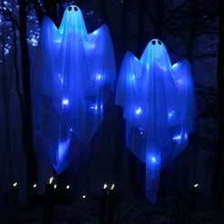 Joyfy 47” Halloween Hanging Ghost Outdoor Decoration, Flying Ghosts With Warm LED Light Party Decor Prop For Front Yard Patio Garden 2 Pack -Halloween Costume Store GUEST 1b45b20f aa32 49df 9d91 4f23ad2c3990