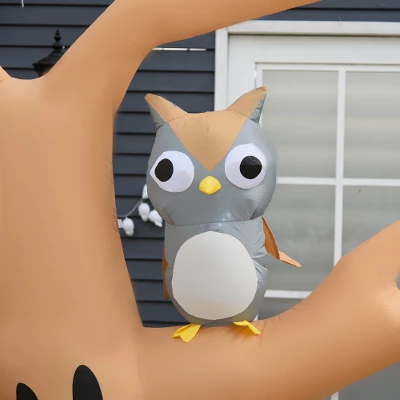 Hachikiko 7.5' Tall Halloween Inflatable Haunted Tree Outdoor Decor, Spooky Ghost, Owl & Pumpkins, Blow Up Yard Decoration 3 Hachikiko 7.5' Tall Halloween Inflatable Haunted Tree Outdoor Decor, Spooky Ghost, Owl & Pumpkins, Blow Up Yard Decoration - Image 3