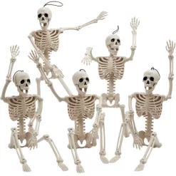 Joyfy 1/2/5/10 PCS 16" Posable Skeleton Halloween Decorative Props For Indoor/Outdoor Halloween Decorations Graveyard Haunted House Spooky Scene Party -Halloween Costume Store GUEST 1b7df948 3352 4348 a7cf c5f3ea7c33cb