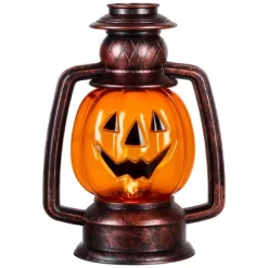 Northlight 16.5" Halloween Flickering Pumpkin Lantern Pathway Markers 3ct - Orange/Black -Halloween Costume Store GUEST 1c2545ba 876a 4b17 80e5 76eabb68449b