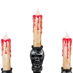 Northlight Antique-Style Skull Trio Flickering Halloween Candelabra - 13.75" - Amber Lights -Halloween Costume Store GUEST 1c2afa8a d271 4f29 b3f3 73d36994ea82