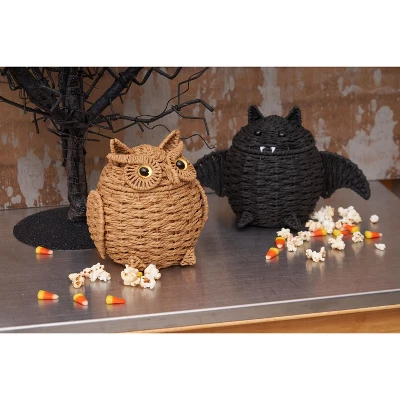 C&F Home Bat Handwoven Halloween Premium Trick Or Treat Candy Basket Container 3 C&F Home Bat Handwoven Halloween Premium Trick Or Treat Candy Basket Container - Image 3
