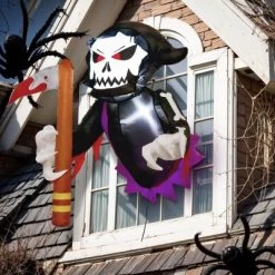 3.5FT Halloween Decorations Outside - Inflatable Decor Outdoor Window Breaker Skeleton Grim Reaper Build-in LED For Decoration Party Decor -Halloween Costume Store GUEST 1ce08cfd 9150 4c90 870a 4d3e48d6796b
