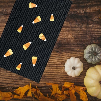 C&F Home Candy Corn Halloween Waffle Weave Embroidered Cotton Kitchen Towel 1 C&F Home Candy Corn Halloween Waffle Weave Embroidered Cotton Kitchen Towel