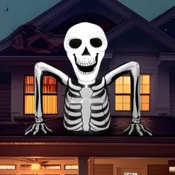 Joyfy 5.5 FT Halloween Inflatables Outdoor Decorations, Inflatable Skeleton Ground Breaker With LEDs For Halloween Party Yard Garden Lawn Decorations -Halloween Costume Store GUEST 1e4ef645 e0db 43de a7a8 c2d1394cc008