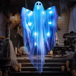 Joyfy Halloween Hanging Ghost Outdoor Decoration, 47” LED Light Hanging Ghost Halloween Hanging Decoration For Indoor Outdoor Party Decor -Halloween Costume Store GUEST 1ebceab0 337b 4b34 b0fd 5a0de5e79360