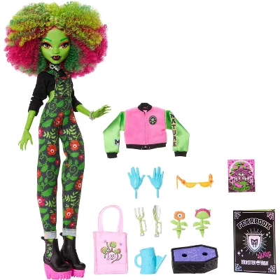 Monster High Fearbook Venus McFlytrap Fashion Doll With Yearbook And Unearthed Club Accessories 4 Monster High Fearbook Venus McFlytrap Fashion Doll With Yearbook And Unearthed Club Accessories - Image 4