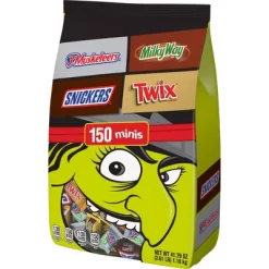 Mars - Snickers, Twix, Milky Way & 3 Musketeers Minis Halloween Milk Chocolate Candy Assortment Bulk Bag - 41.79oz/150ct 16 Mars - Snickers, Twix, Milky Way & 3 Musketeers Minis Halloween Milk Chocolate Candy Assortment Bulk Bag - 41.79oz/150ct -Halloween Costume Store GUEST 20b3492b 2e25 4210 a3fa 1b1bb4f9f363