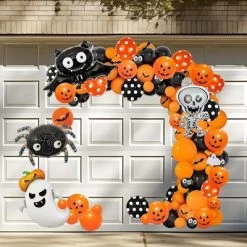 Joyfy 81 Pcs Halloween Trunk Or Treat Decorations Kit, Car Archway Garage Door Halloween Balloon Decoration With Stripe And Glue Points -Halloween Costume Store GUEST 216c911b 232c 4dea a6e8 8a2b2e048e17