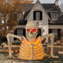 Joyfy 64'' Halloween Outdoor Decoration, Light Up Giant Skeleton Groundbreaker With Infrared Sensor For Halloween Yard Graveyard Haunted House Props -Halloween Costume Store GUEST 2336fce3 3019 4b18 8fb9 19214abca39b