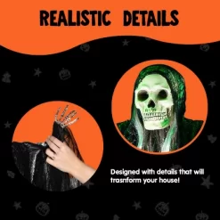 Joyfy 3 Pack Halloween Hanging Ghosts, Hanging Skeleton Grim Reapers For Halloween Outdoor Decorations, Indoor Outdoor Hanging Ghost Decorations -Halloween Costume Store GUEST 23e99eee 4de2 40a6 b561 a49f4c43ed67