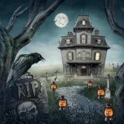 Northlight 16.5" Halloween Flickering Pumpkin Lantern Pathway Markers 3ct - Orange/Black -Halloween Costume Store GUEST 24d8f48b a544 46f4 b281 7af91b46a33a