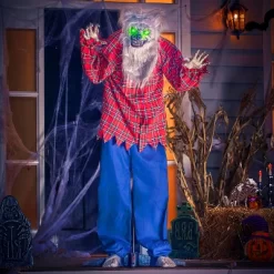 Joyfy 63'' Halloween Standing Werewolf Outdoor Decoration, Life Size Animated Ghost With LED Eyes And Sound Haunted House Props For Lawn Yard Patio -Halloween Costume Store GUEST 251337ed ce2d 41f9 b35b 46c4e0877467