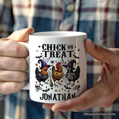 Halloween Chickens Mug, Chick Or Treat Funny Farmhouse (Non-Custom Only)| OrnamentallyYou 2 Halloween Chickens Mug, Chick Or Treat Funny Farmhouse (Non-Custom Only)| OrnamentallyYou - Image 2