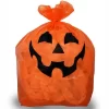 Skeleteen Pumpkin Leaf Bags Decorations - Jack O Lantern Halloween Outdoor Yard Fall Lawn And Leaves Pumpkins Decorating Bag With Ties - 3 Sizes