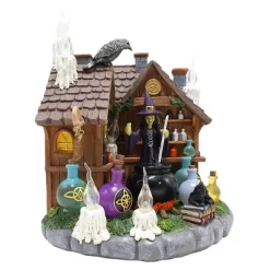 Enchanted Witch Cottage Lighted Figurine, 10" LED Halloween Decor Statue With Cauldrons And Ravens| OrnamentallyYou -Halloween Costume Store GUEST 280755df 5117 4d57 839c 7f706a79517b
