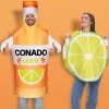 SYNCFUN Couples Halloween Costumes, Adult Couple Lime And Bottle Costume For Halloween Cosplay Parties